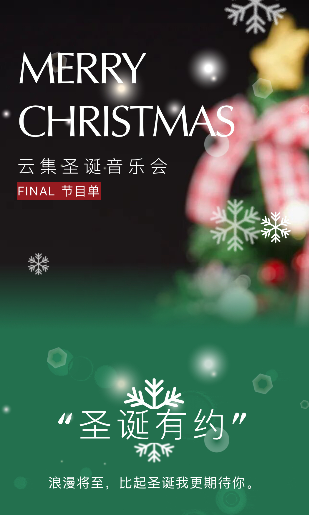 冬季音乐会海报
